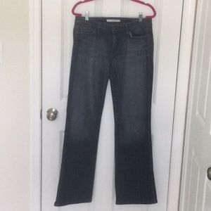 Joe’s bootcut denim jeans.